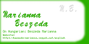 marianna beszeda business card